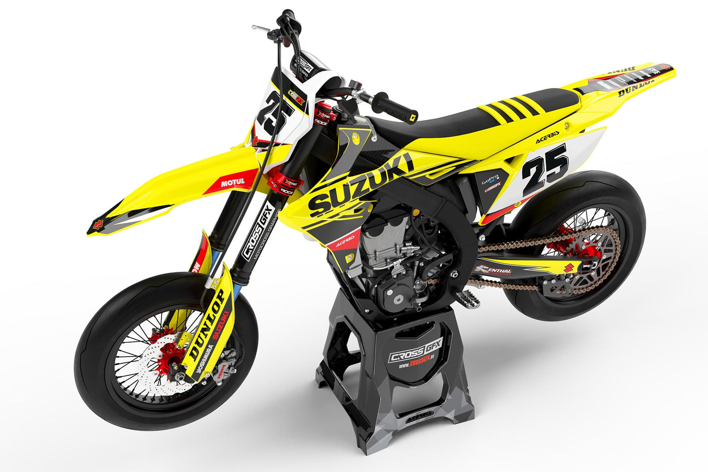 Your Suzuki 'Standard' Black Graphics Kit Left View