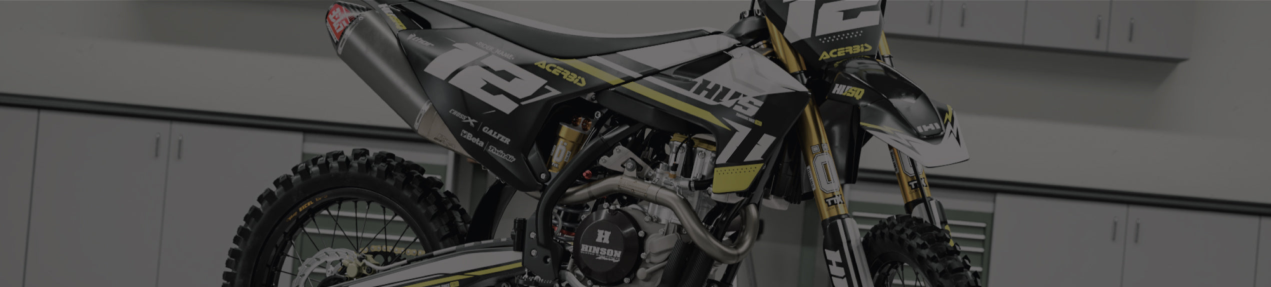 Graphics kit for Husqvarna models made of high quality materials