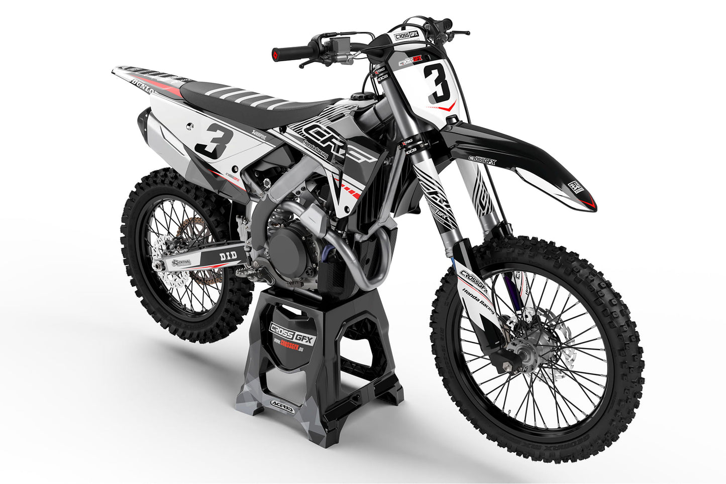 Semi-Custom Sticker Kit 'Force' White Front View