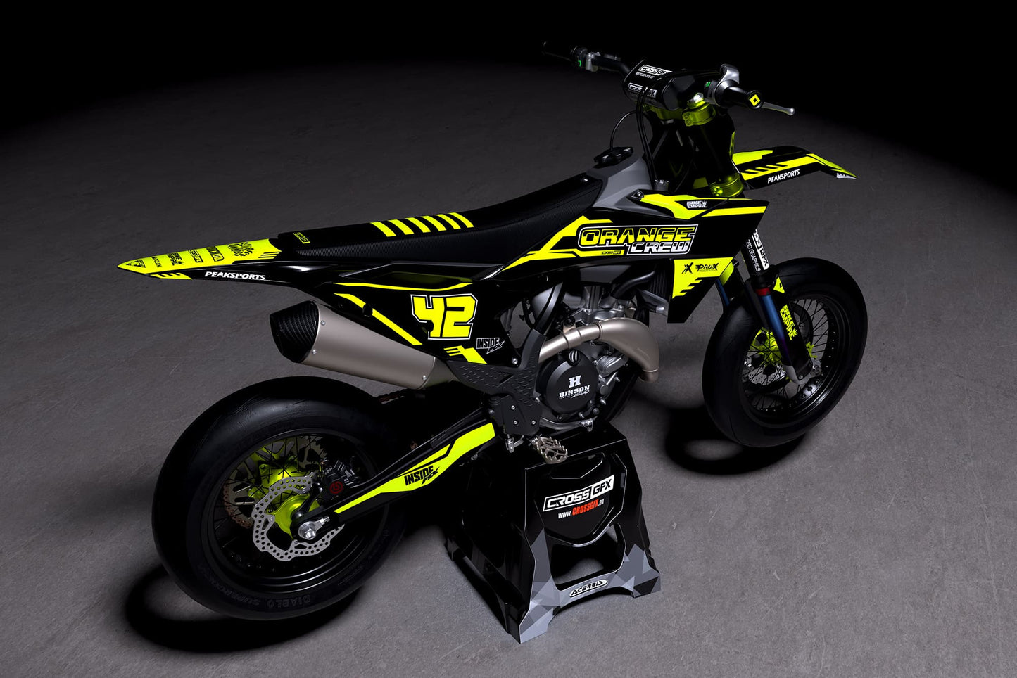 Dirt Bike Graphics Kit for KTM 'VOLT' Fluorescent Promo View