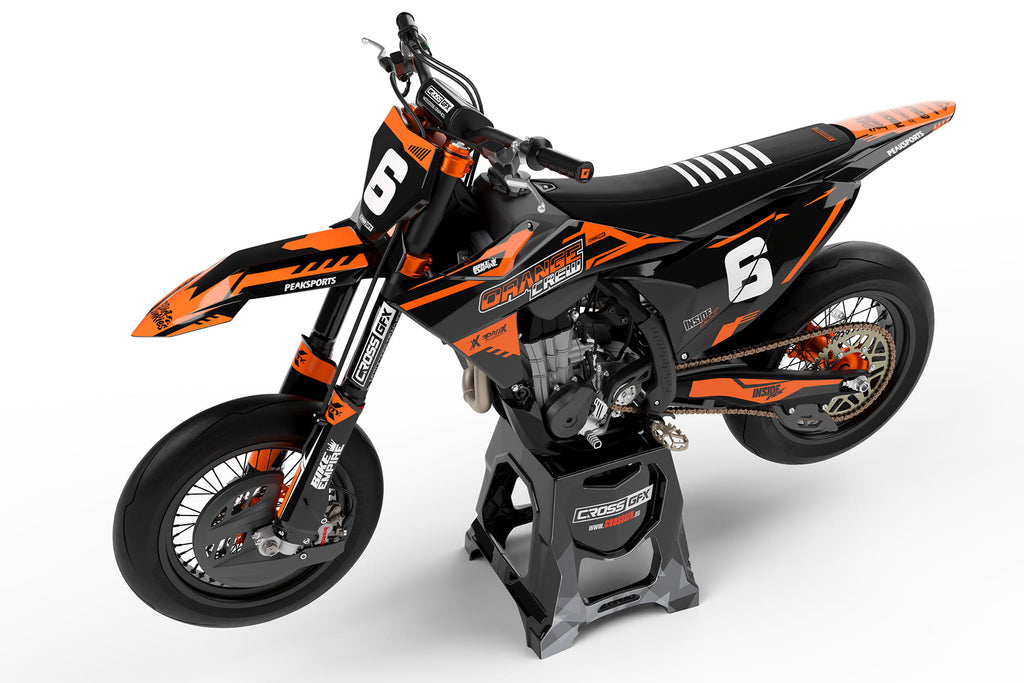 Custom Graphics Kit for KTM 'VOLT' Orange Left View