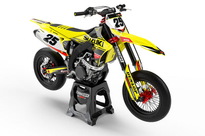 Your Suzuki 'Standard' Black Graphics Kit Front View