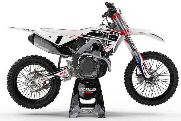 Honda MX Graphics Kit 'Surge' Black Side View