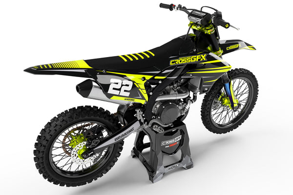 Motocross Graphics for Yamaha 'Apex' Fluorescent Rear View
