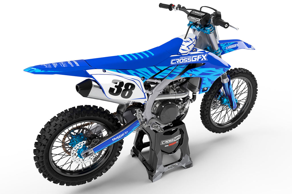 Customizable Yamaha Graphics 'Element' Blue Rear View