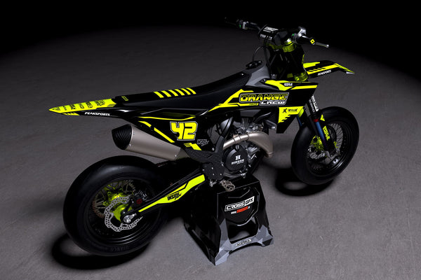 Dirt Bike Graphics Kit for KTM 'VOLT' Fluorescent Promo View