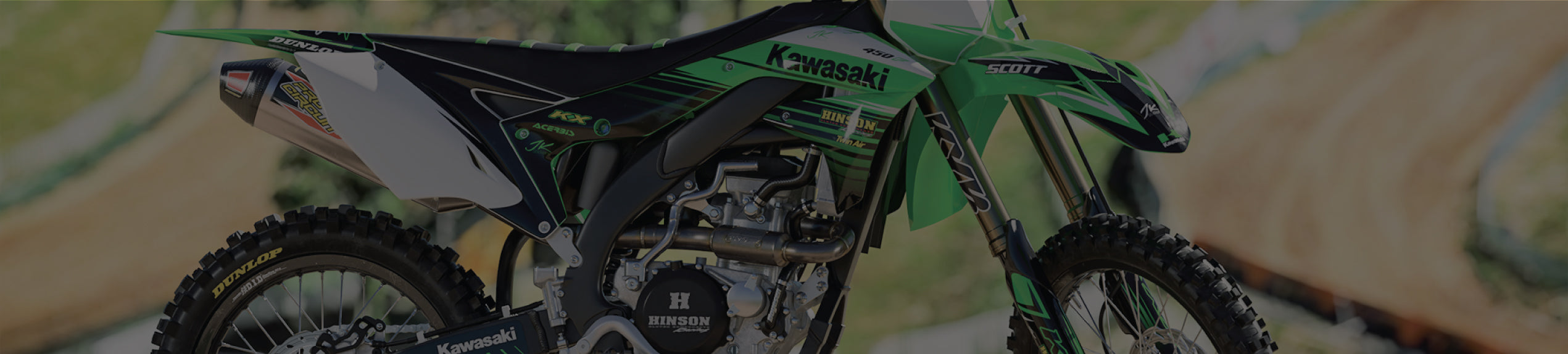 Graphics kit for Kawasaki models made from high quality materials