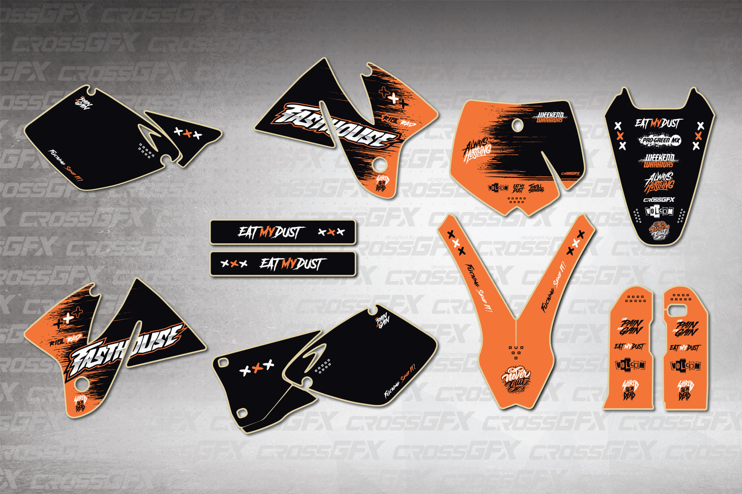 Savage Orange - KTM SX 1998-2000 Graphics Kit