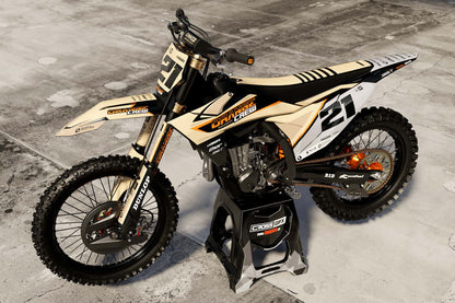 Promotional photo of the Orange Crew semi-custom sticker kit.