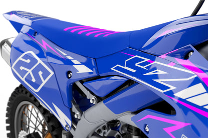 Promotional close-up of the Stroke Pink semi-custom sticker kit details.