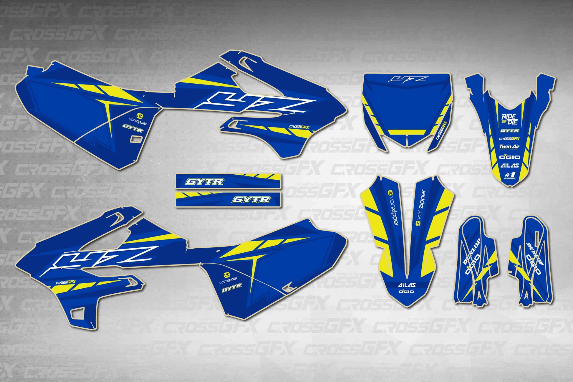 Proline Blue Graphics Kit for Yamaha YZ 85 2022-2026