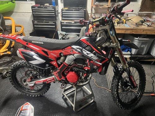 Customer photo of the Honda Blaze Red kit